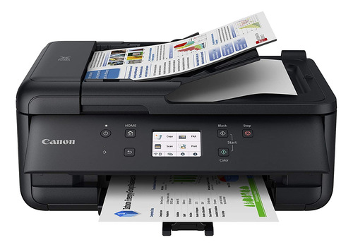 Impresora Canon Pixma Tr7620a Inalámbrica Todo En Uno Negra
