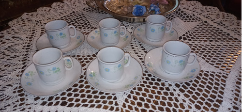 Antigua Vajilla Porcelana China Para Cafe 12pzas N249