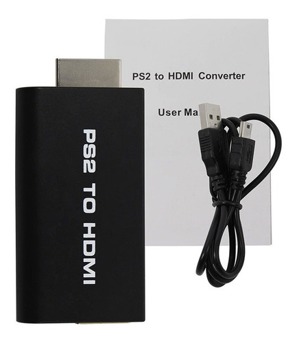 Imagen 7 de 10 de Adaptador Conversor Playstation 2 Ps2 A Hdmi C/audio Gtía.
