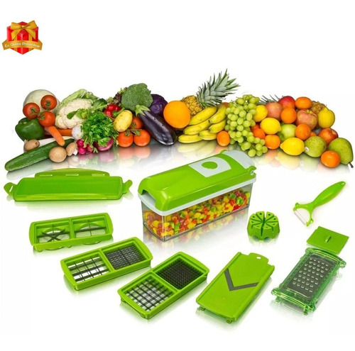 Nicer Dicer Plus Ralador Frutas Multi-fatiador Manual Slicer