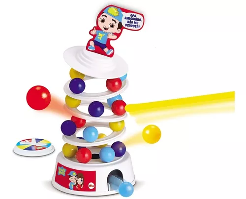 Brinquedo Jogo Luccas Netto Avalanche Bolinhas Torre Elka