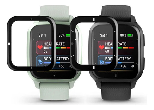 2 Micas Protectoras 3d Tpu Compatible Con Garmin Venu Sq 2