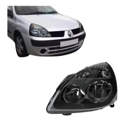 Optica Renault Clio 2 2003 2006 Fondo Negro Izquierdo