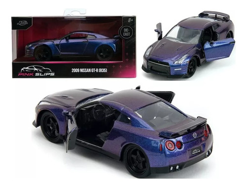 Jada 1:32 2009 Nissan Gt-r (r35) Purple Metallic 