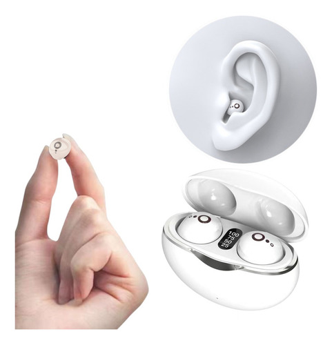 Mini Fones De Ouvido Invisíveis Bluetooth 5.3 True Wireless