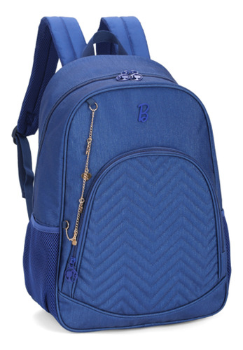 Mochila Escolar De Costas Barbie Azul Feminina Luxcel