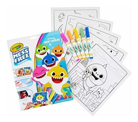 Crayola Baby Shark Coloring Pages, Color Wonder, M