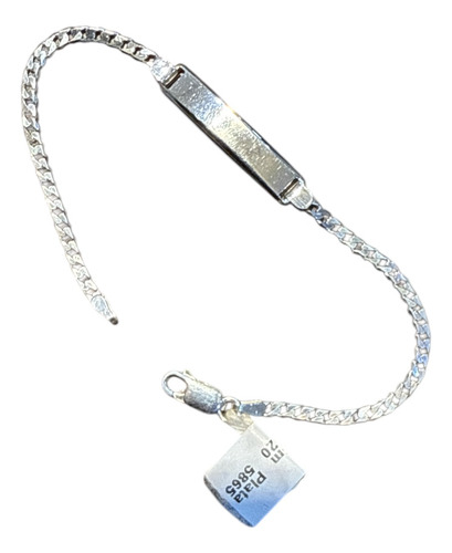 Pulsera Adolescentes Identidad, Plata. Grab. Nombre. Tuset