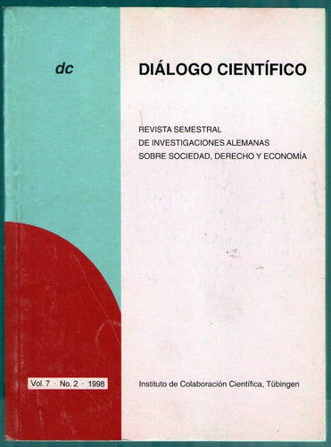 Dialogo Cientifico Revista De Investigaciones Alemanas 1998