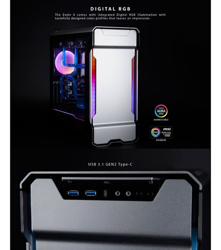 Imagen 9 de 10 de Gabinete Phanteks Enthoo Evolv X Vidrio Leds Rgb Digitales