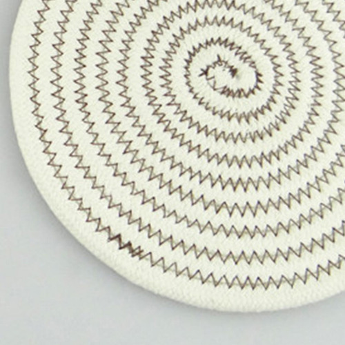 2 Peças De Algodão Trançado Tapete De Mesa De Tecido
