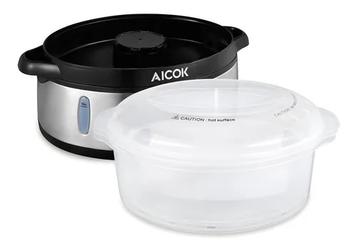 Vaporera Eléctrica Aicok 3 Niveles - Ve4401 Color Gris Frecuencia 110v