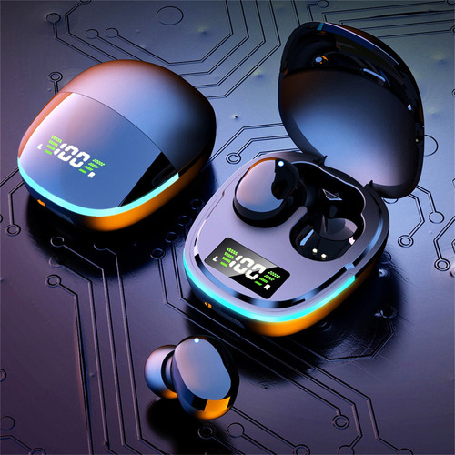 J Bluetooth Earphones Hi-fi Tws-headphones With Led Bre