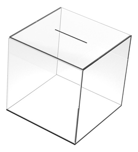 Hucha Transparente Moderna, Caja 15cmx15cmx15cm Transparente