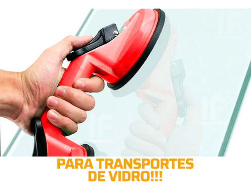 Imagem 2 de 6 de Ventosa Dupla P/ Vidros, Metais, Mármores, Espelhos Até 80kg