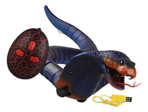 Serpiente Aterrador Juguete Realista Rc Serpiente Azul