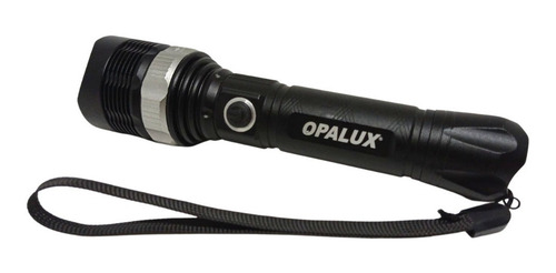 Linterna Táctica De Metal Recargable C/ Zoom Opalux Op-4927n