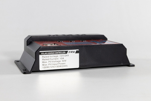 Imagen 2 de 2 de Regulador De Carga 12v 24v 10ah P/ Baterías Paneles Solares