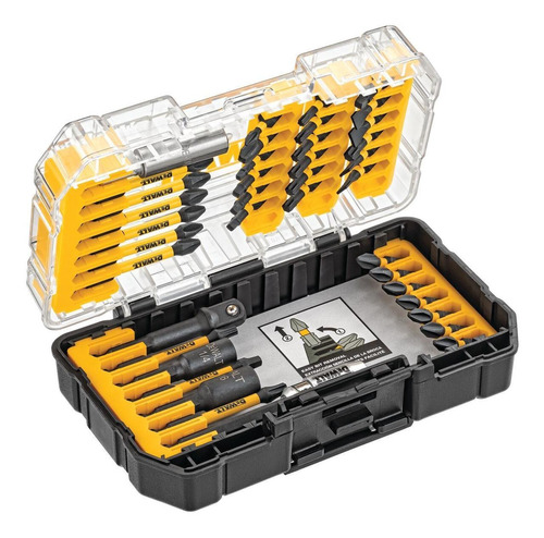 Juego De 40 Puntas P/desarmador Flextorq Dewalt Dwa2t40ir