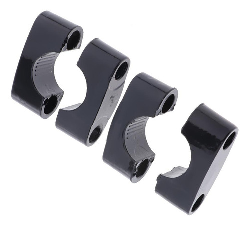 1 Par De 22 Mm De Manillar Negro Adaptador De Abrazadera De