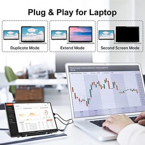 Hamtysan Pantalla Raspberry Pi, Monitor Portátil De 7 Pulgad