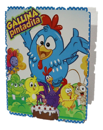 Piñata Cuadrada Infantil Decoracion Gallinita Pintadita