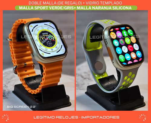 Imagen 5 de 10 de Reloj Inteligente Ultra Smartwatch Sport Tope Gama W68+ Plus