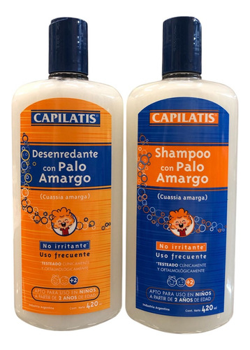 Capilatis Shampoo Y Desenredante Palo Amargo 420ml Kit