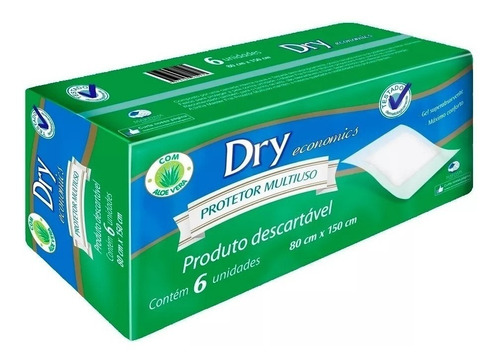 3 Pacotes Lençol Descartável Protetor Multiuso Dry Economic 