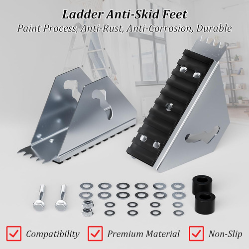 Paquete De 2 Patas De Escalera De Extensión, Pies De Extensi