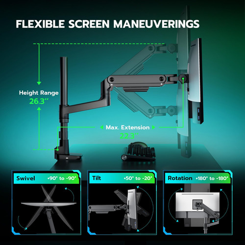 Monitor De Monitor Ultrawide Ares Wing Con Usb Con Columna E