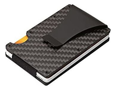 Carbon Fiber Wallet Slim Modern Minimal Metal Money H4vqd