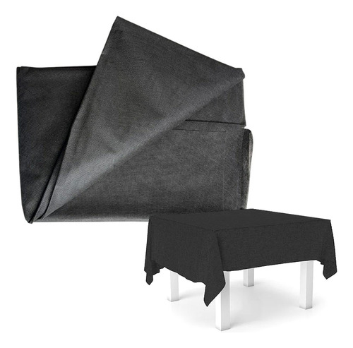 Tnt 40g 5 Metros Cor Preto Para Decoração Artesanato Festa Lisa