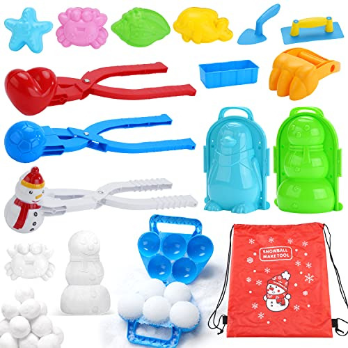 15 Pcs Snowball Maker Snow Toys For Kids Outdoor, Snow ...