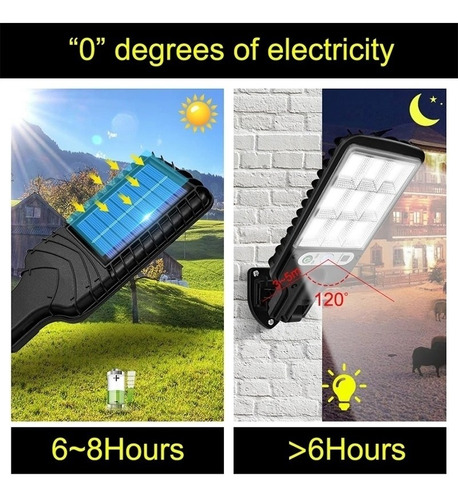300w Llevó Las Luces De Calle Solares Cob+lámpara Solar Al A