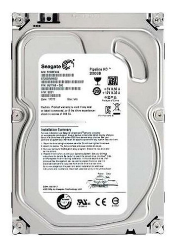 Imagen 2 de 2 de Disco duro interno Seagate Pipeline HD ST2000VM002 2TB