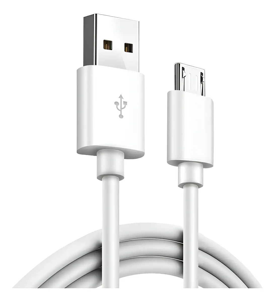 Cabo Carregador Usb V8 Android 2 Metros Cor Branco