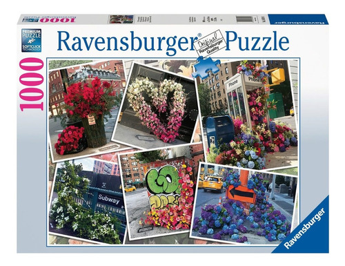 Rompecabezas Puzzle 1000 Exposición De Flores Ravensburger