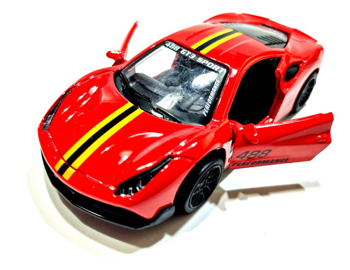 Auto Ferrari 488 Gtb Coleccion Metal 1:43 Abre Puertas 