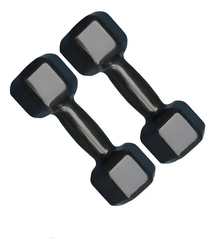 Par De Halter Sextavado Emborrachado 8kg Academia Treino