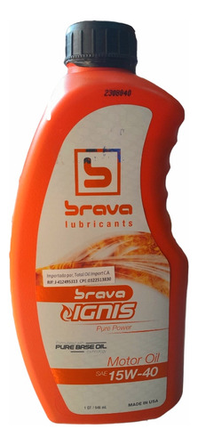 Aceite 15w 40 Mineral Brava