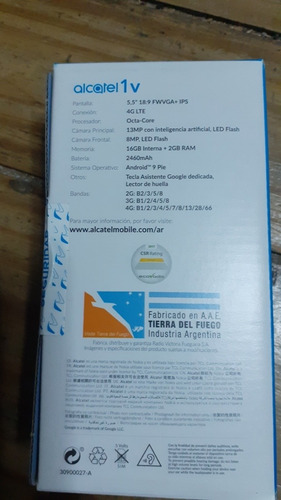 Celular Alcatel 1 V Metálic Liberado