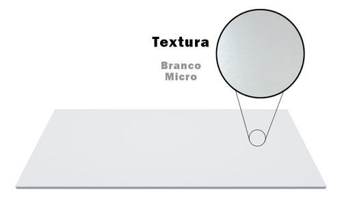 Prateleira Tampo Branco 140x80 25mm 100% Mdf Sem Suportes