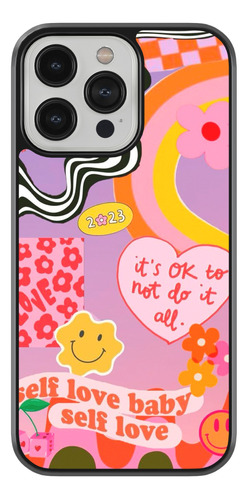 Case Funda Para iPhone Aesthetic Caritas Felices Corazones