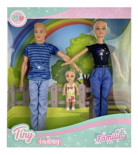 Muñeca Tiny Fantasy Con Su Familia Jugueteria El Pehuen