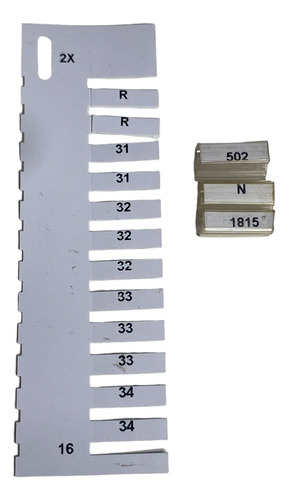 Identificação De Cabos4x15(100 Pçs Luvas Cabo 0,75 A 1,5mm) 