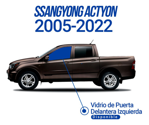 Vidrio Puerta Delantero Izquierdo Ssangyong Actyon 2005-22