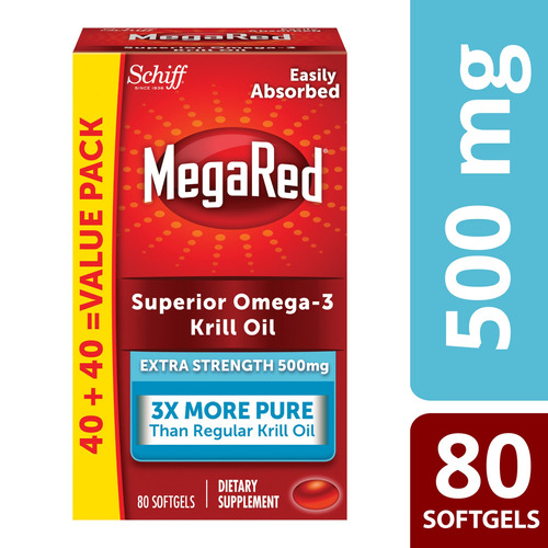 Megared Superior Omega-3 Cápsulas De Aceite De Krill, La