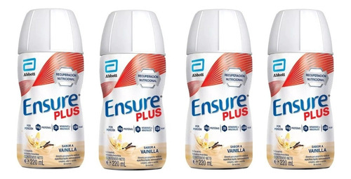  Ensure Plus Liquido Vainilla 220 Ml X 4 Unidades