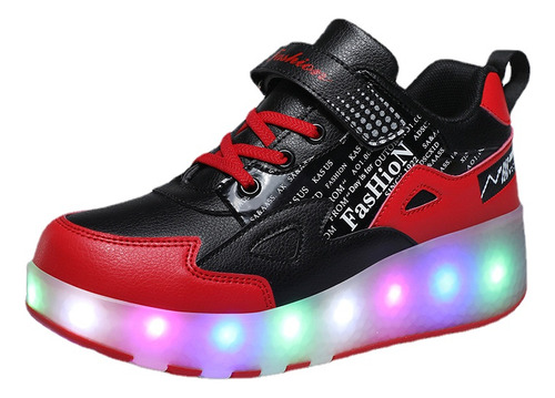 Patines Para Niños Polea Para Zapatos Led Infantil